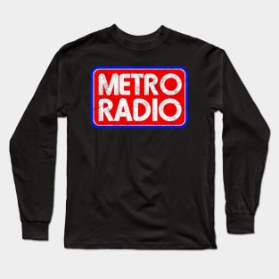 Metro Radio (80s logo) distressed Long Sleeve T-Shirt